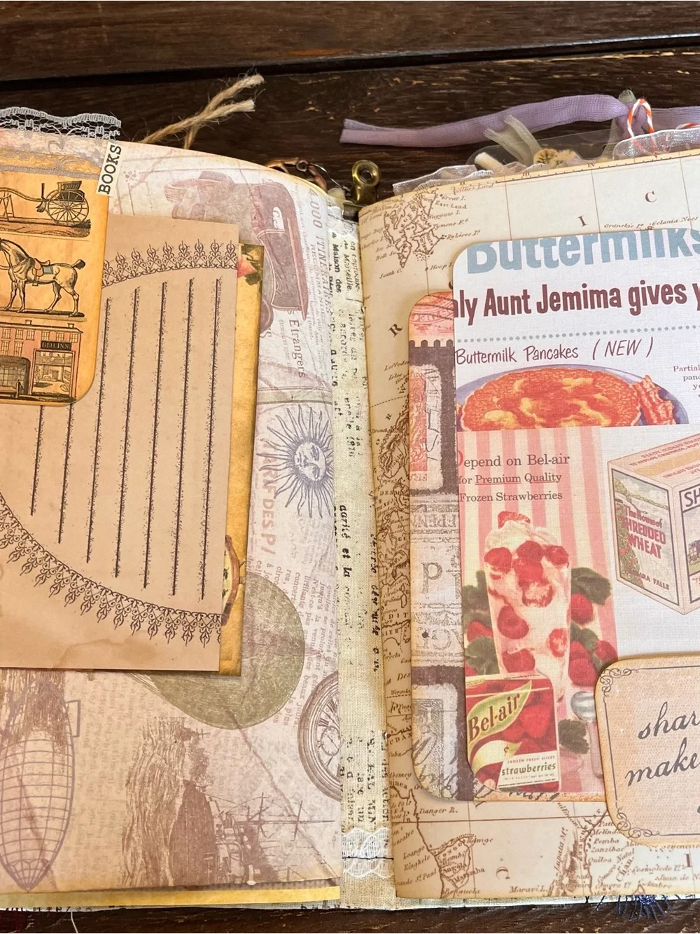 Book Lover Junk Journal Bookish Reader Vintage Softcover 3 Signatures Decorated
